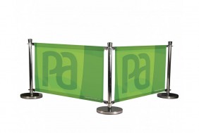 Cafe Barriers for Sign Solutions