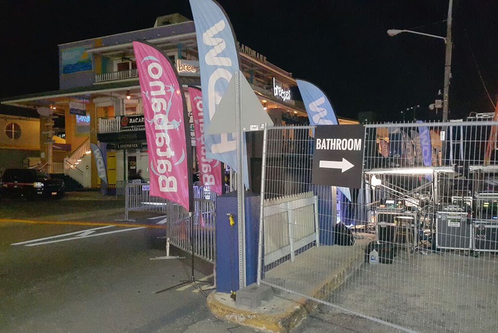 Advertising Feather Flags in Cayman Islands