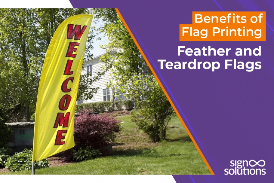 Benefits of Flag Printing: Feather and Teardrop Flags