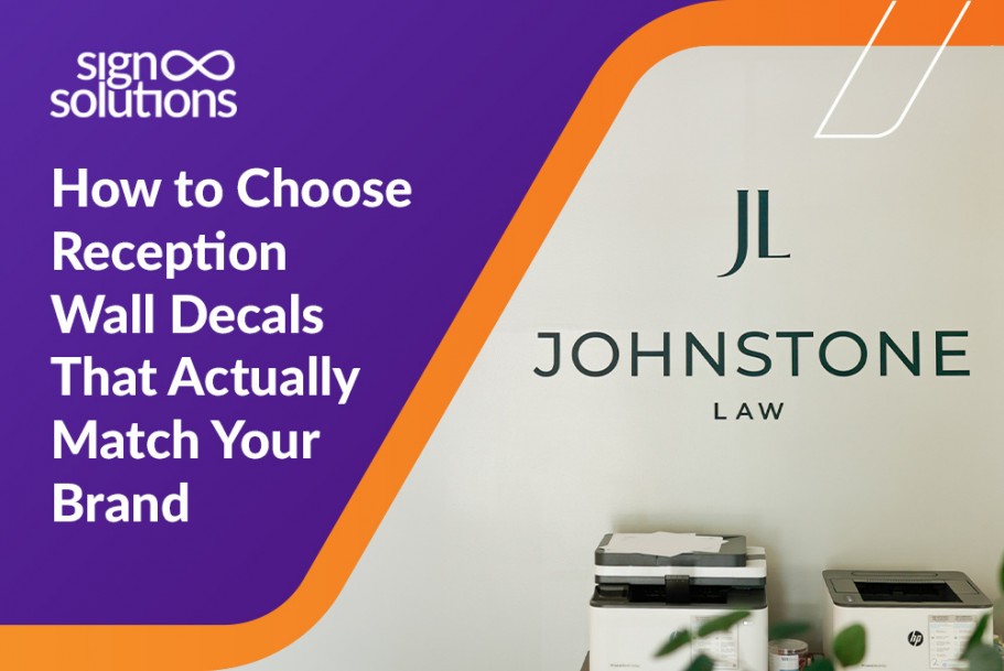 How to Choose Reception Wall Decals That Actually Match Your Brand