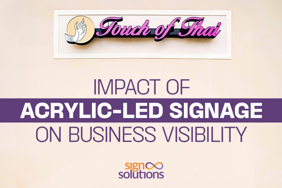 Impact of Acrylic LED Signage on Business Visibility