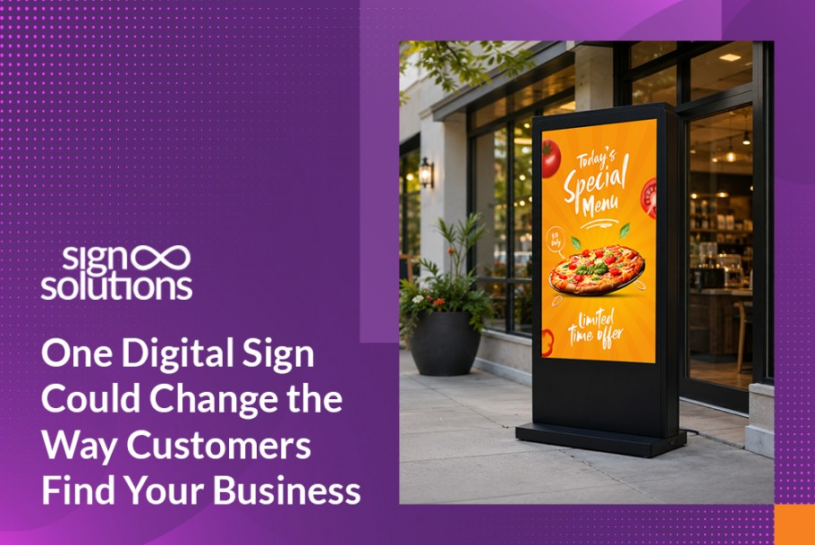 One Digital Sign Could Change the Way Customers Find Your Business