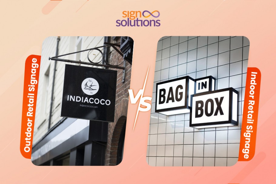 Outdoor vs. Indoor Retail Signage:  What Your Store Needs Most