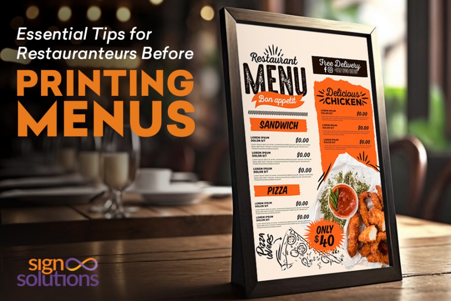 Essential Tips for Restaurateurs Before Printing Menus