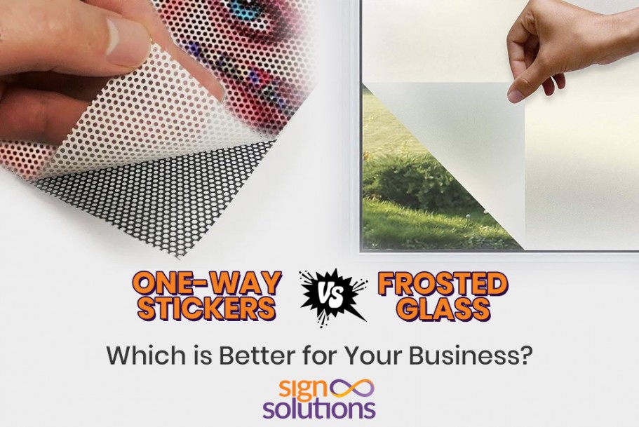 One-Way Stickers vs. Frosted Glass: Which is Better for Your Business?