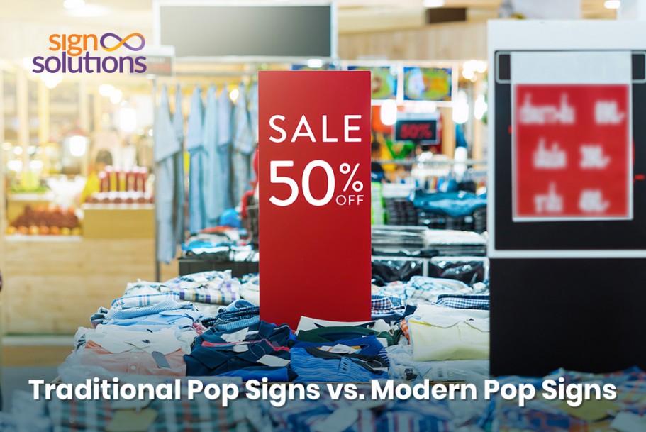 Traditional Pop Signs vs. Modern Pop Signs